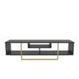 Hanah Home Asal 150 Soporte de TV Negro y Oro